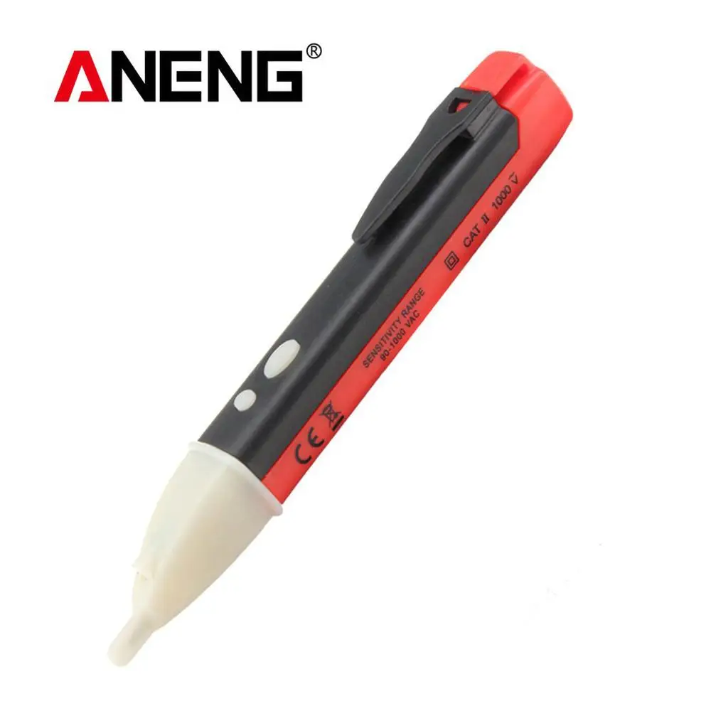 

ANENG Multiple Induction LED Light Pencil Non-contact Electrical Test Pencil 90-1000V AC Voltage Detector Tester Indicator Auto