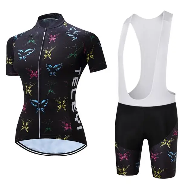 Женский профессиональный комплект Джерси для велосипеда TELEYI, форма для езды на горном велосипеде, комплекты одежды для горного велосипеда, Майо, одежда для велоспорта, костюм - Цвет: Color 2