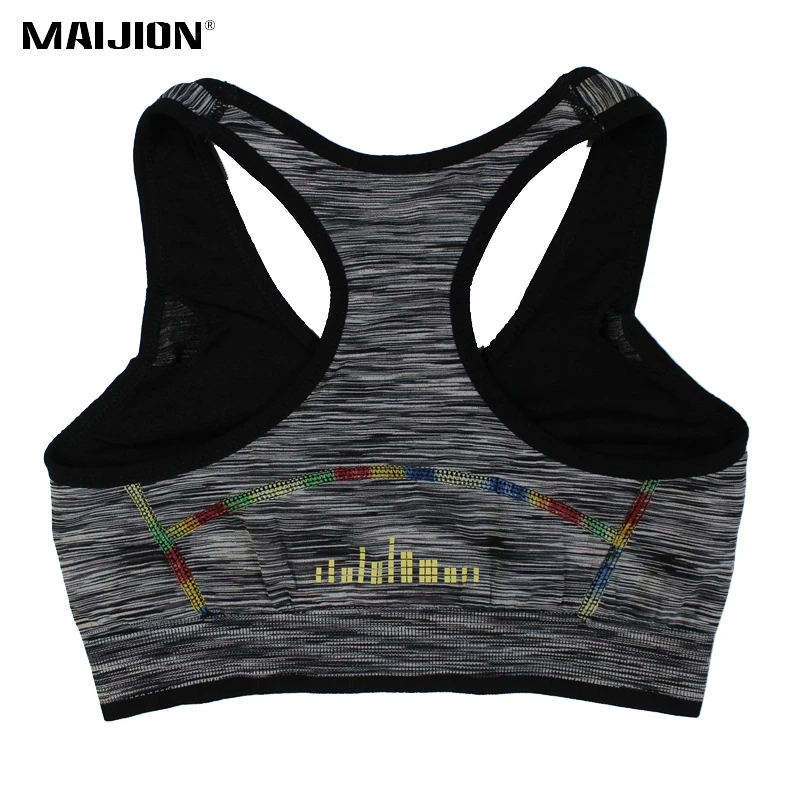

MAIJION Shockproof Padded Sports Bra, Women Wirefree Quick Dry Athletic Vest , Seamless Fitness Underwear Running Yoga Bras Tops