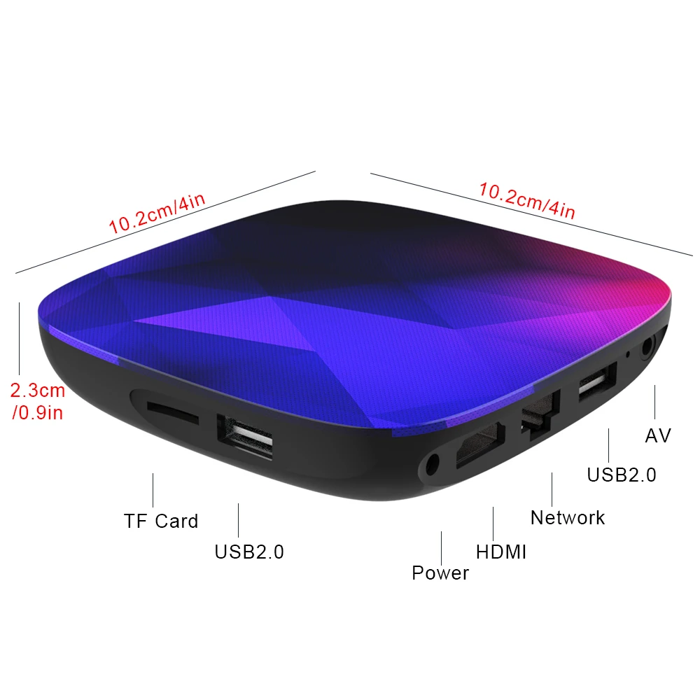 Pulierde P68S 2 ГБ Оперативная память 16 Встроенная Rockchip RK3229 4 ядра Android 7 1 ТВ коробка H2.65 К
