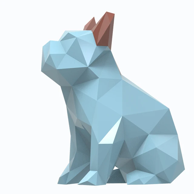 Resin Abstract French Bulldog Dog Figurines Home Decor Crafts Room Resin Abstract French Bulldog Dog Figurines Home Decor Crafts Room Decoration Objects Vintage Ornament Animal