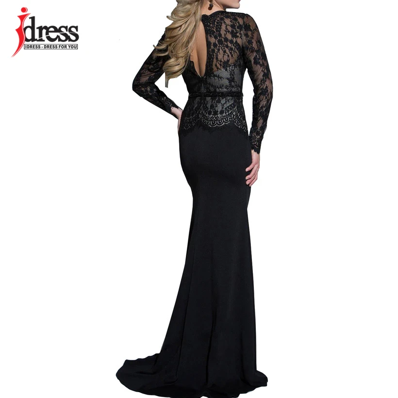 IDress Новое сексуальное кружевное винтажное Элегантное Длинное Макси-платье в стиле Русалочки, официальное вечернее женское платье, платья для особых случаев, Vestido Longo