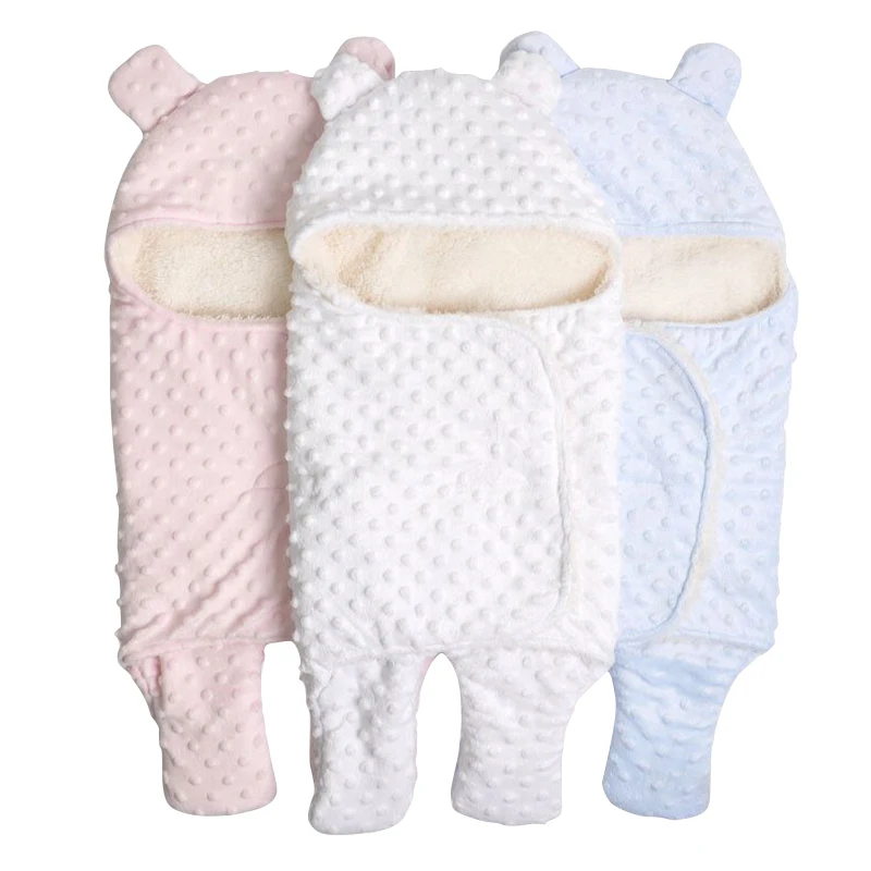 

Fleece Baby Blanket Newborn Baby Swaddle Wrap Soft Winter Baby Bedding Receiving Blanket Manta Bebes Sleeping Bag 0-12M Newborns