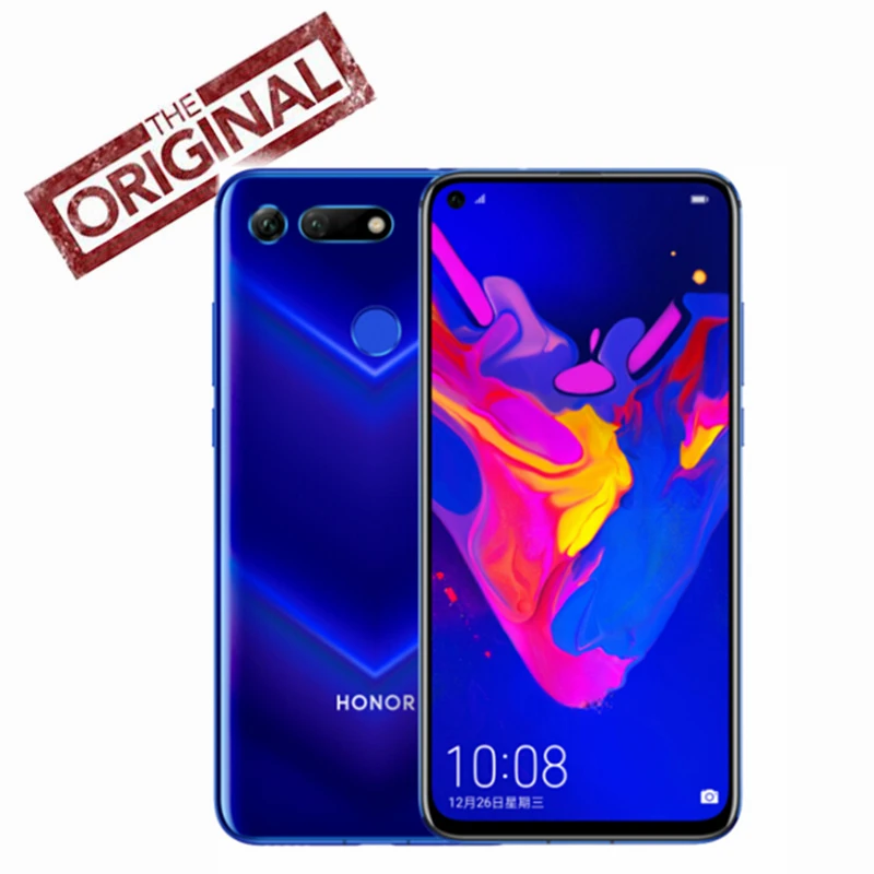 Honor V20 Honor View 20 мобильный телефон NFC Face ID Kirin 980 Восьмиядерный Android 9,0 OS 6,4 дюймовый экран 4000 мАч