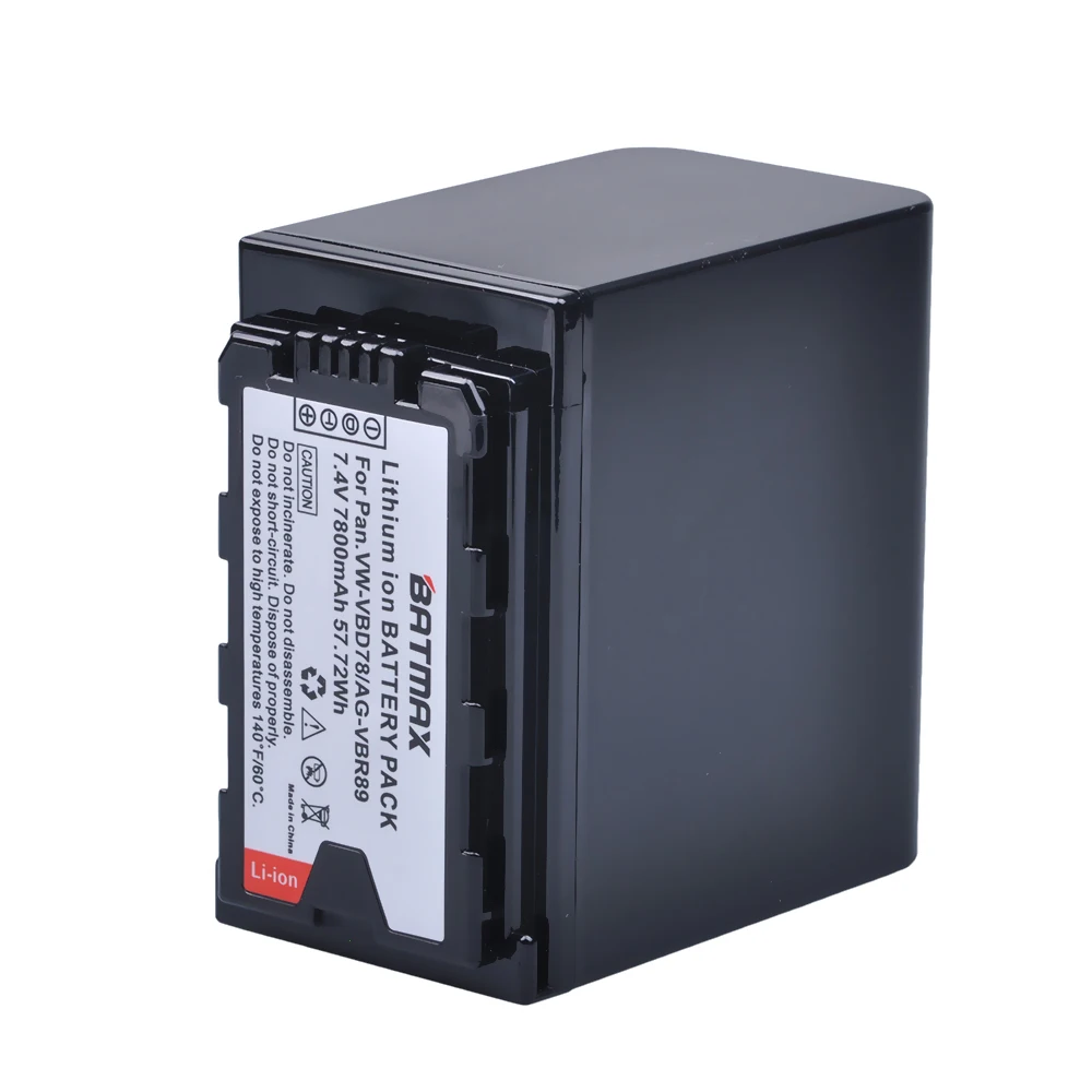 Bateria para Panasonic Vbd78 Vw-vbd58 Vbd29 Vbd58 Vbr89 Baterias Aj-hpx260mc Hpx265mc Px270 Px298 Ag-fc100 1 pc 7800 Mah Vw-vbd78 - Image 2
