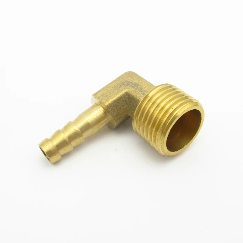 

10mm Hose Barb x 1/2" BSP Male Thread Elbow Brass Barbed Pipe Fitting Coupler Connector Adapter For Fuel Gas Water