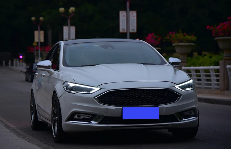 Автомобильные передние лампы для Ford Fusion Mondeo фары Биксеноновые лучевые линзы проектор Hid лампа с желтым поворотным знаком