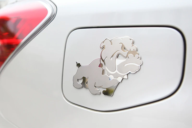 TIROL T17366a Stainless Steel DOG Emblem Easy Peel & Stick Installation