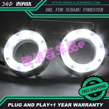 

For Subaru Forester 2009 2010 2011 2012 Turning Singal Waterproof Chromed Car DRL 12V LED Daytime Running Light