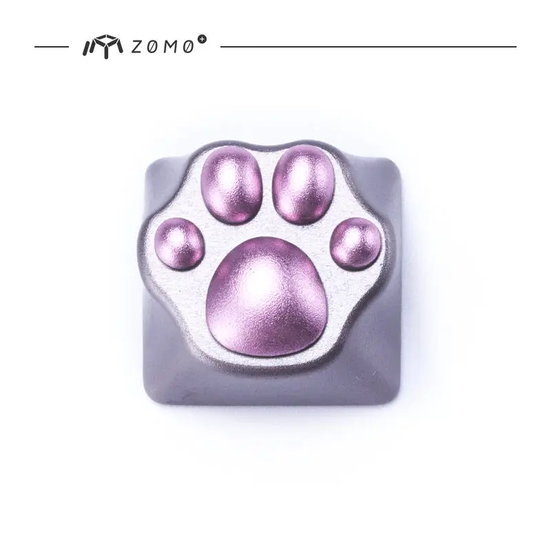 ZOMO сплав ключ крышка с мягкими резиновыми накладками кошачья лапа для cherry mx Переключатель R4 - Цвет: Белый