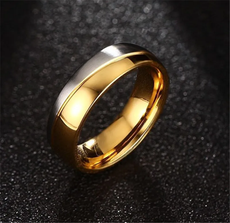 1 пара Романтические свадебные кольца для возлюбленной золотого цвета парные кольца из нержавеющей стали для помолвки вечерние ювелирные изделия обручальные кольца