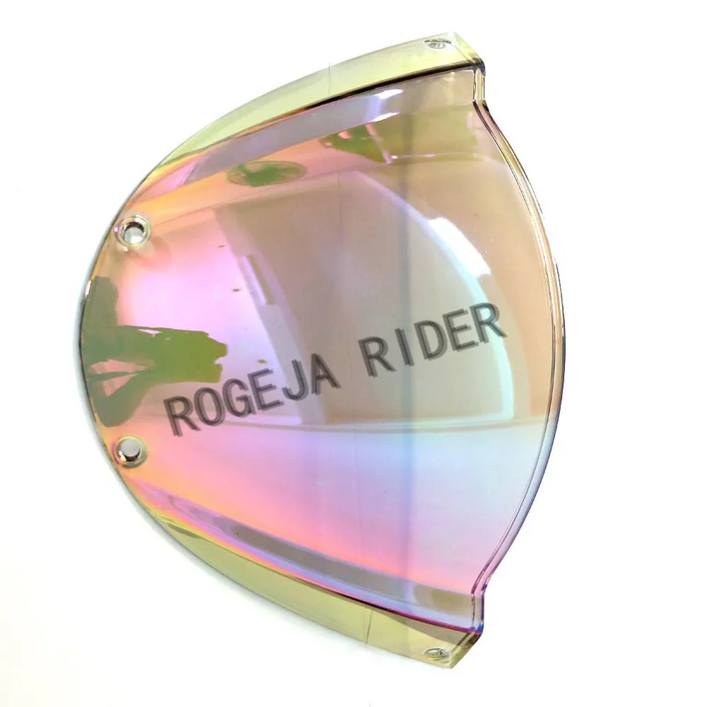Популярный Мотоцикл двойной пузырь ветровое стекло экран для Ducati Monster 696 796 1100 S 1100 EVO гонщики прозрачная Радуга