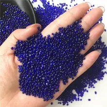 Atacado 50g 2-5 milímetros K5 Azul Cobalto Vidro Cascalho Esmalte Pedra Rocha Aquário Polonês Specimen Cura de Cristal