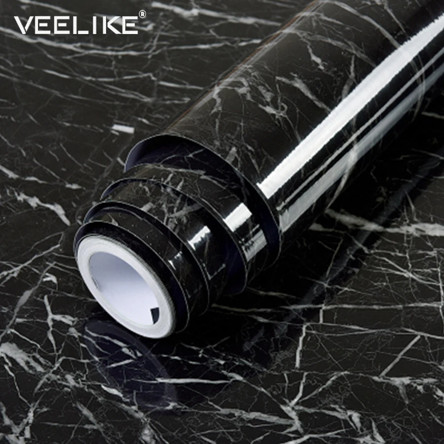 

Table Door Furniture PVC Vinyl Film Waterproof Bathroom Self Adhesive Wallpaper Stickers for Kitchen Countertops Contact Paper