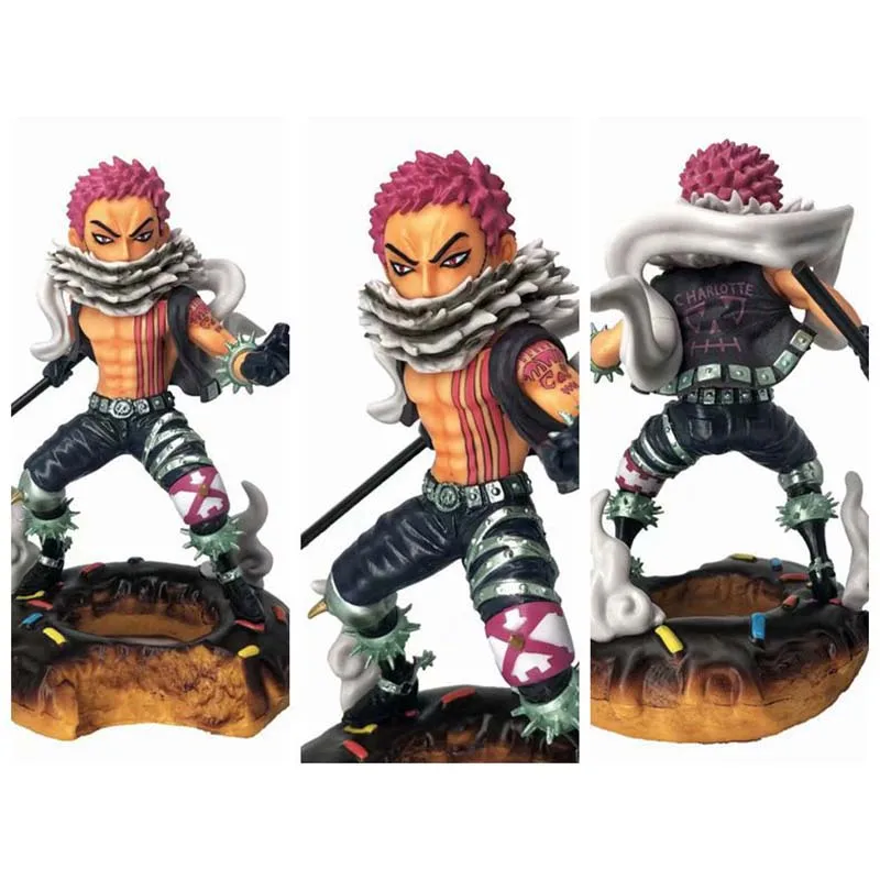 

Anime Charlotte Katakuri One Piece model figure action toy battle Ver. 17.5cm Decoration kids gift PVC F7709
