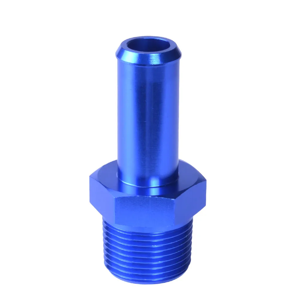 

SPEEDWOW 1/2" NPT MALE STRAIGHT TO 5/8" ALUMINUM HOSE BARB NIPPLE AN10 FITTING ADAPTER 2 COLORS
