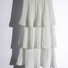 Новая женская Милая длинная шифоновая юбка длиной до щиколотки многослойная пышная многослойная Пышная юбка принцессы вечерние Многослойные тюлевые юбки