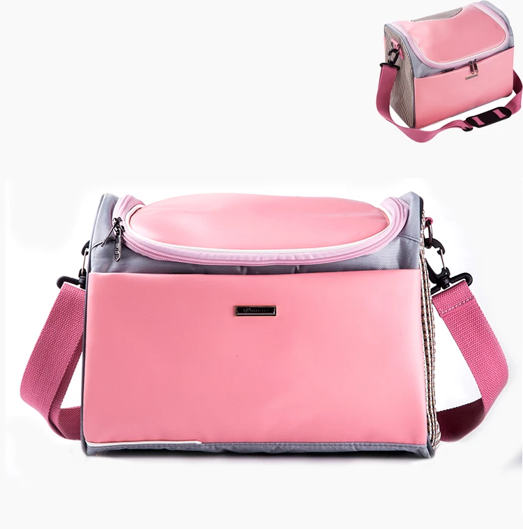 2016 new pink dog portable bag diagonal for small dogs,pink for girlin