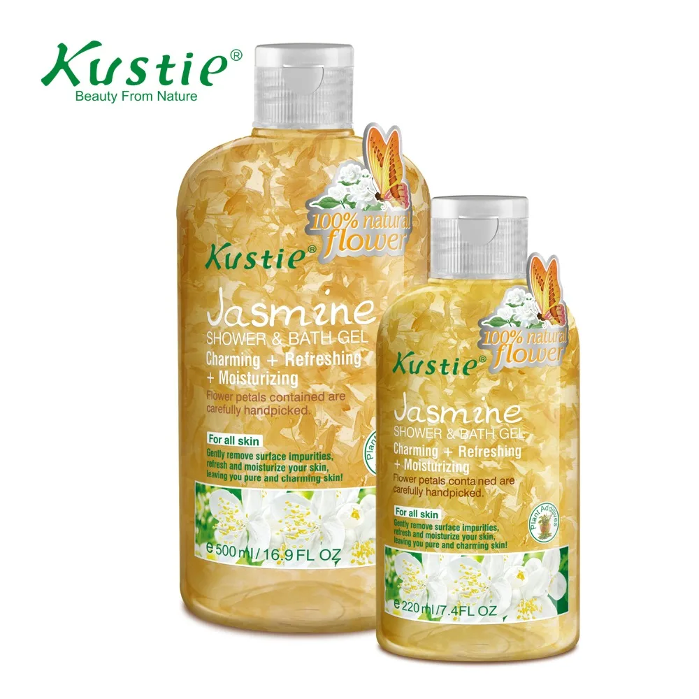 Kustie Hand picked Flower Petals Body Moisturizing Jasmine Body Wash
