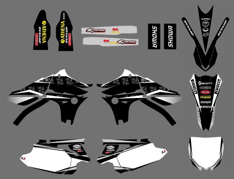 

GRAPHICS & BACKGROUNDS DECALS STICKERS Kits For Yamaha YZ450F YZF450 2010 2011 2012 2013 YZ 450F YZF 450
