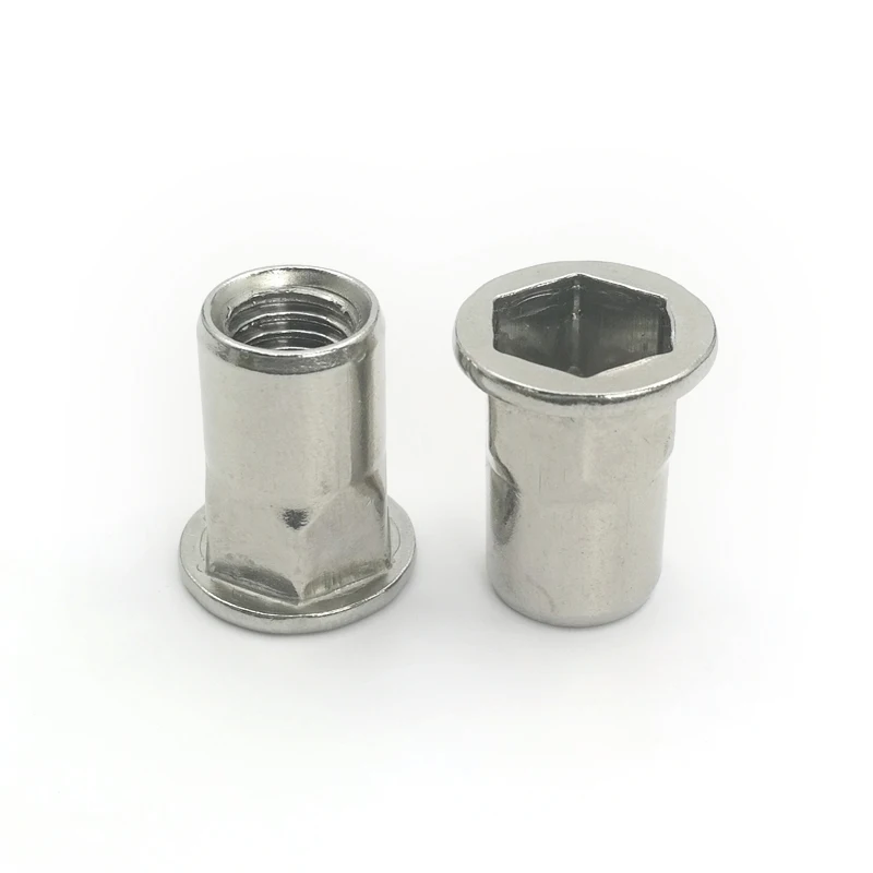 M3 M4 m5 m6 m8 m10 m12 гайки с заклепками SUS304 нержавеющая сталь плоская головка