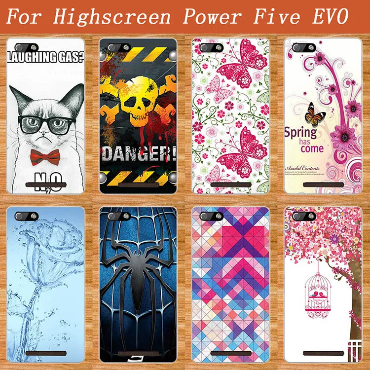Для Highscreen power Five EVO Мягкий силиконовый чехол из ТПУ защитный для телефона DIY Чехол