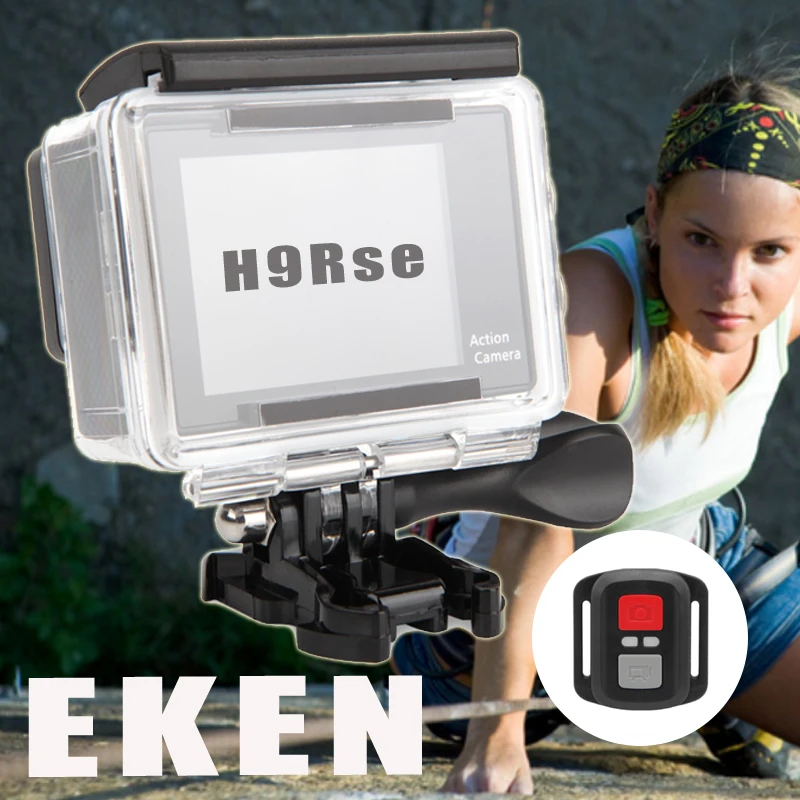 EKEN H9Rse Remote Control Wifi Action Camera 2.0 Inch 4K 25FPS Full HD Sport Camera Waterproof Underwater Mini Camcorder Cam