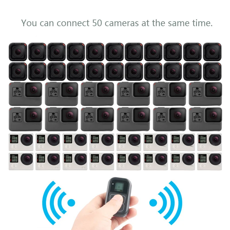 Водонепроницаемый WIFI Пульт дистанционного управления для Gopro Hero7 Hero6 Hero5 Hero4 Hero3 + Go