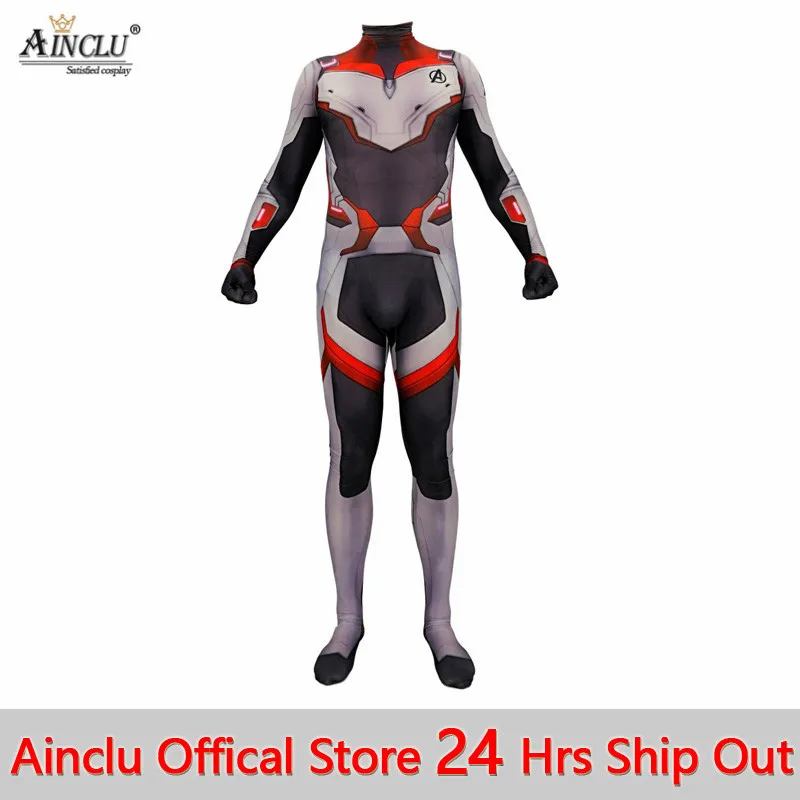 Avengers Endgame Quantum Realm Team Cosplay Costumes Lycra Spandex Adults Childern Halloween Zentai Bodysuit Suit Jumpsuits