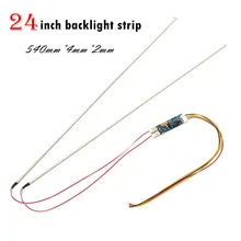 2pcs Ultra-thin Bright 19 Inch 22 Inch 24 Inch Widescreen Universal Dimmable LED Light Bar Kit LCD Lamp 535mm*4mm*2mm