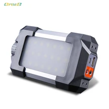 Поративный уличный мини Перезаряжаемые оснащен светодиодным фонариком, usb-лампа для кемпинга висит Фонари С 5400 мАч Мобильный Мощность банк Функция