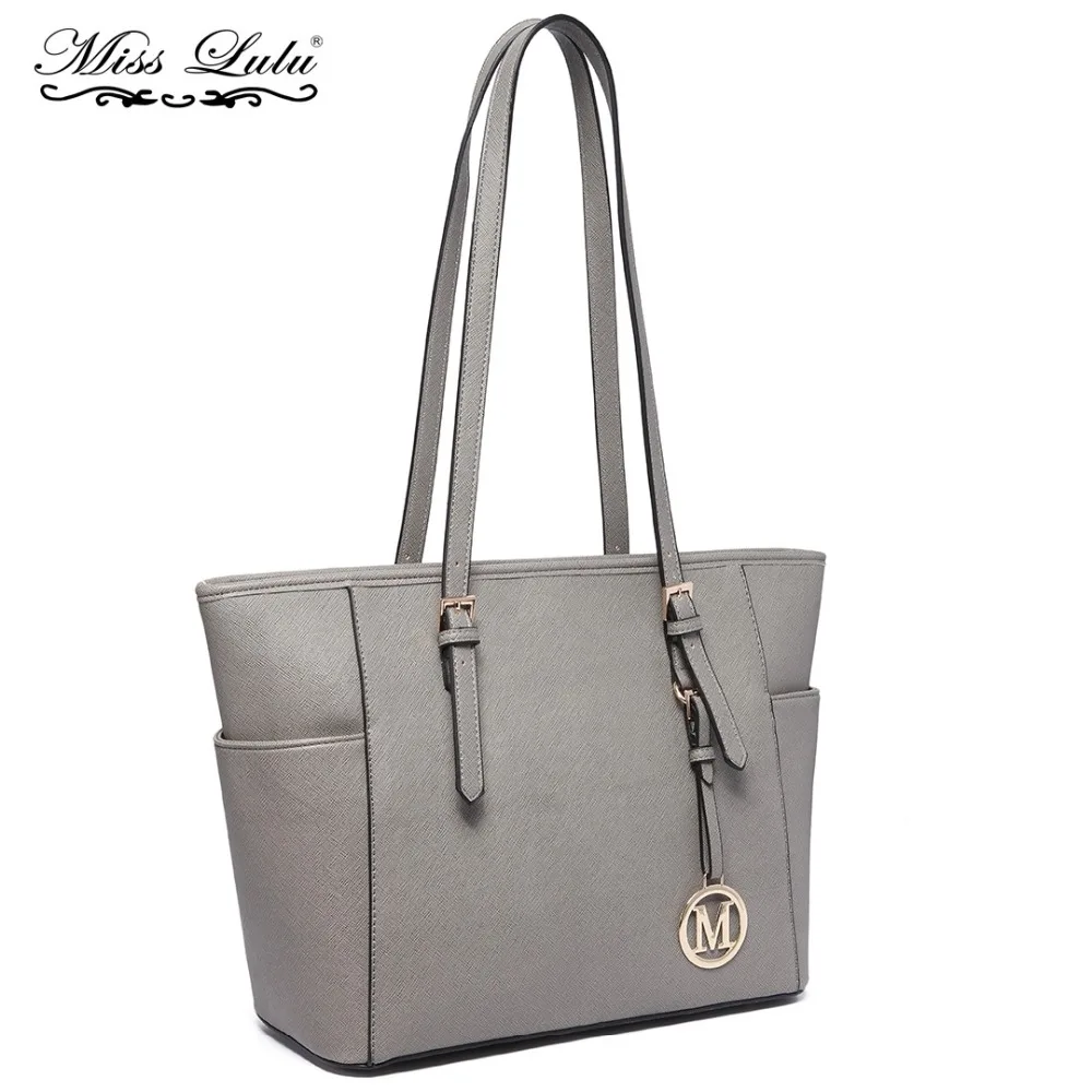 

Miss Lulu M Brand Women Handbags Adjustable Shoulder Bags Ladies Designer Large Top-handle Bags PU Leather Fashion Totes LM1642