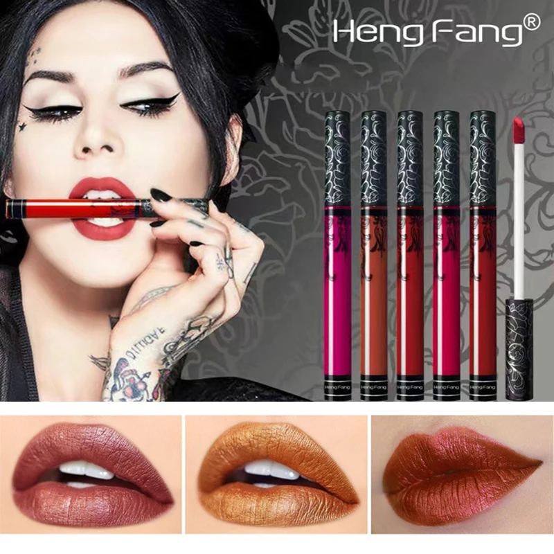 Heng Fang Waterproof Matte Liquid Lipstick Moisturizer Smooth Lip Stick Long Lasting Gloss Cosmetic Beauty Makeup 7001 |