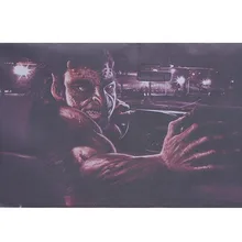 3D Etiqueta Engomada Del Coche Transparente Automóvil Back Rear Window Decal Vinyl Película de Horror de Halloween Envolturas de Coches