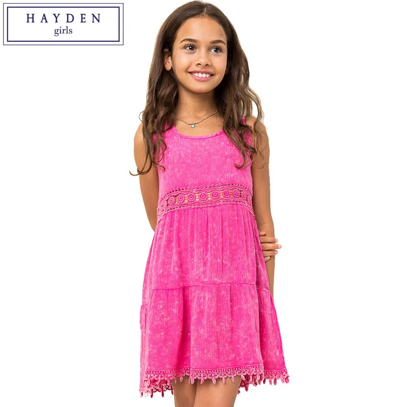 HAYDEN Girls Sleeveless Dresses Summer Style Vest Dress for Big