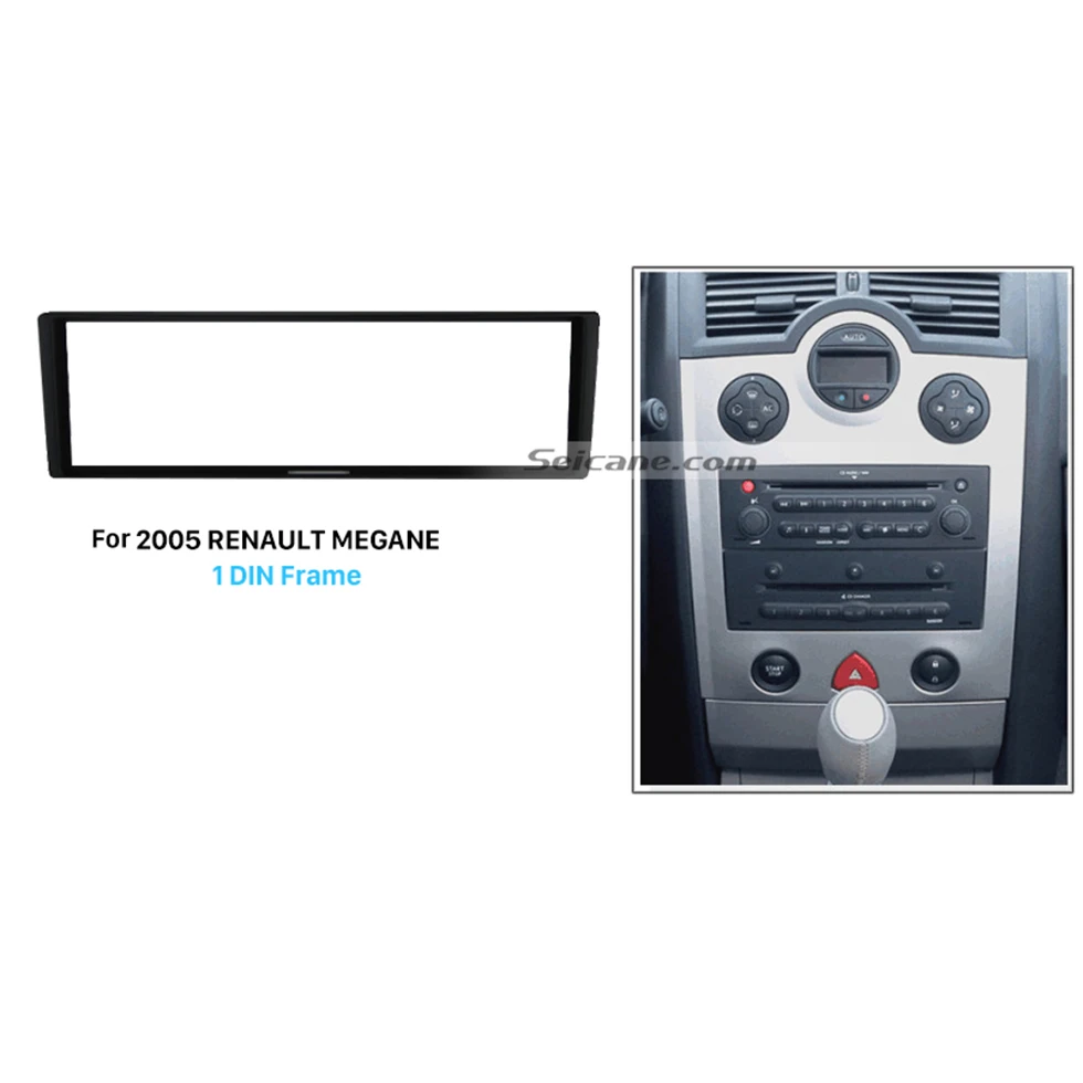 Seicane Superb 1 Din car radio Fascia for 2005 RENAULT MEGANE Audio Fitting Adaptor stereo installation Frame Dash Mount Kit Adaptor