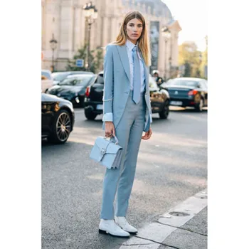 

New ladies business casual suit two-piece suit (jacket + pants) women's office professional formal suit support customization