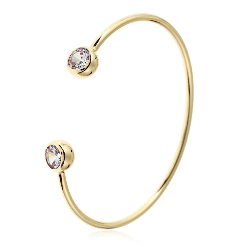 

Enacolor Simple Open Bangle Bracelet Charm Gold Alloy Cuff Braclet 2018 Fashion Jewelry for Women Gifts Feminina Pulsera