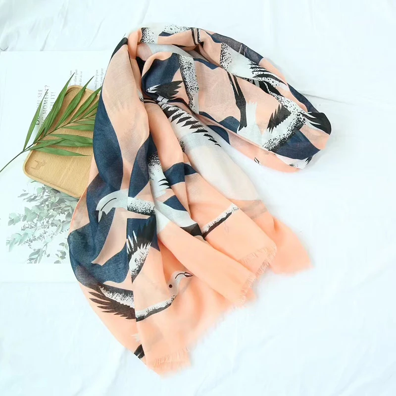 New Design Women Animal print cotton scarf/scarves with wild goose muslim hijab bandana wraps hot sale 10pcs/lot fast shipping