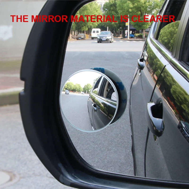 1 шт., 360 градусов, широкий угол, регулируемое зеркало заднего вида, выпуклое зеркало заднего вида, зеркало заднего вида, зеркала без оправы