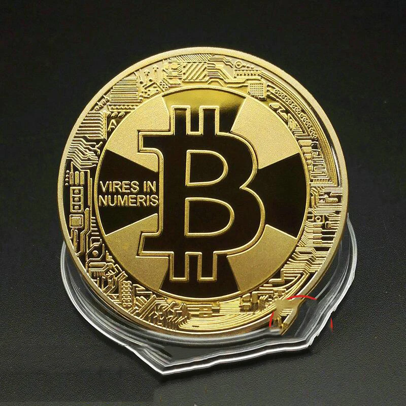 5 шт. 2017 Американский Золотая монета Bitcoin монеты Коллекционные вещи медаль