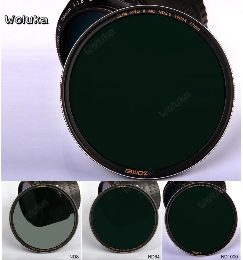 Набор фильтров для фотостудии ND1000 ND64 ND8 фильтры объектива Аксессуары Dslr камеры