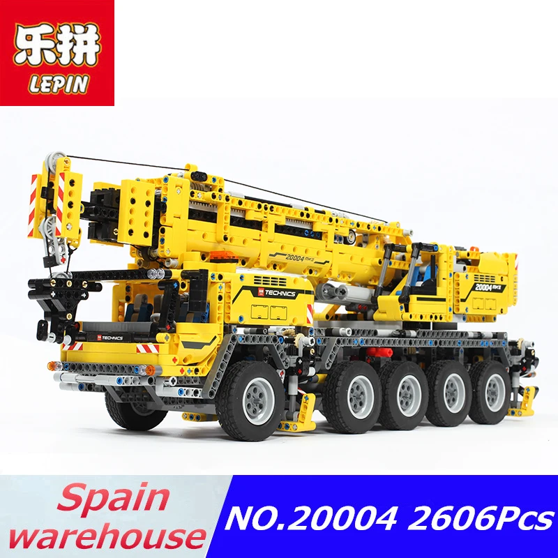 

Lepin Technic Car 20004 Motor Power Mobile compatible with Legoing 42009 Crane Mk II Model Building Blocks Toys for childern