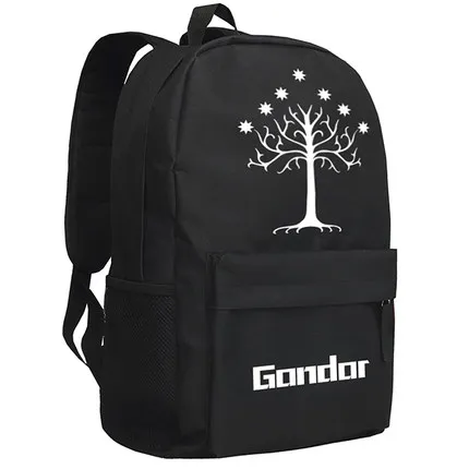 

The Hobbit The Lord of the Rings Eye of Sauron Gilding Printing Women Laptop Canvas Backpack Mochila Escolar school Bags