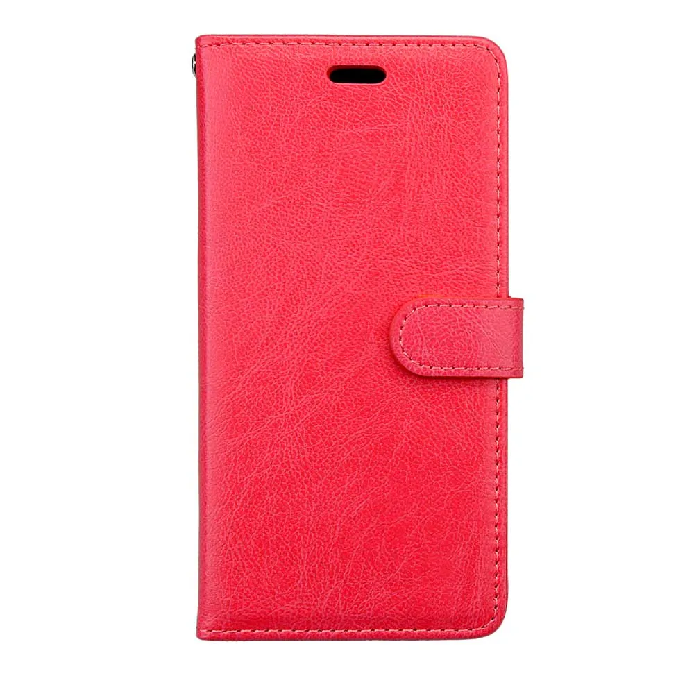 20 шт./лот Crazy horse 3 карт+ фоторамка кожаный флип чехол для Motorola Moto C C plus E4 плюс X4 E5 чехол - Цвет: Красный