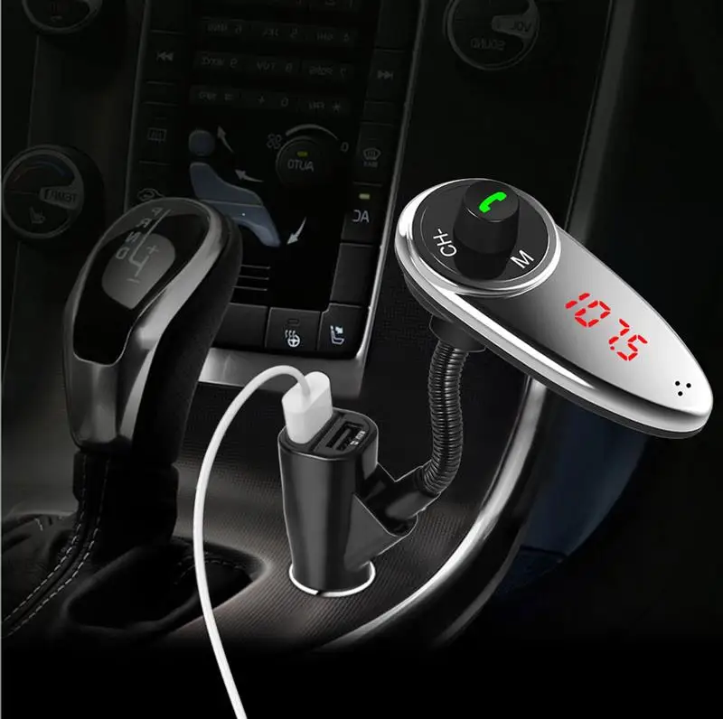 Bluetooth автомобильный комплект музыкальный плеер FM трансмиттер модулятор двойная