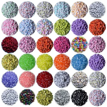 

35 colors Letter Beads Square Colorful Alphabet Beads For DIY Crafts 6x6mm Acrylic Beads For Making Bracelet & Necklace Gifts