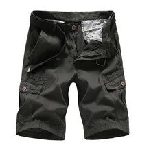 Новые летние Повседневное хлопок мужские брюки-карго Шорты для женщин