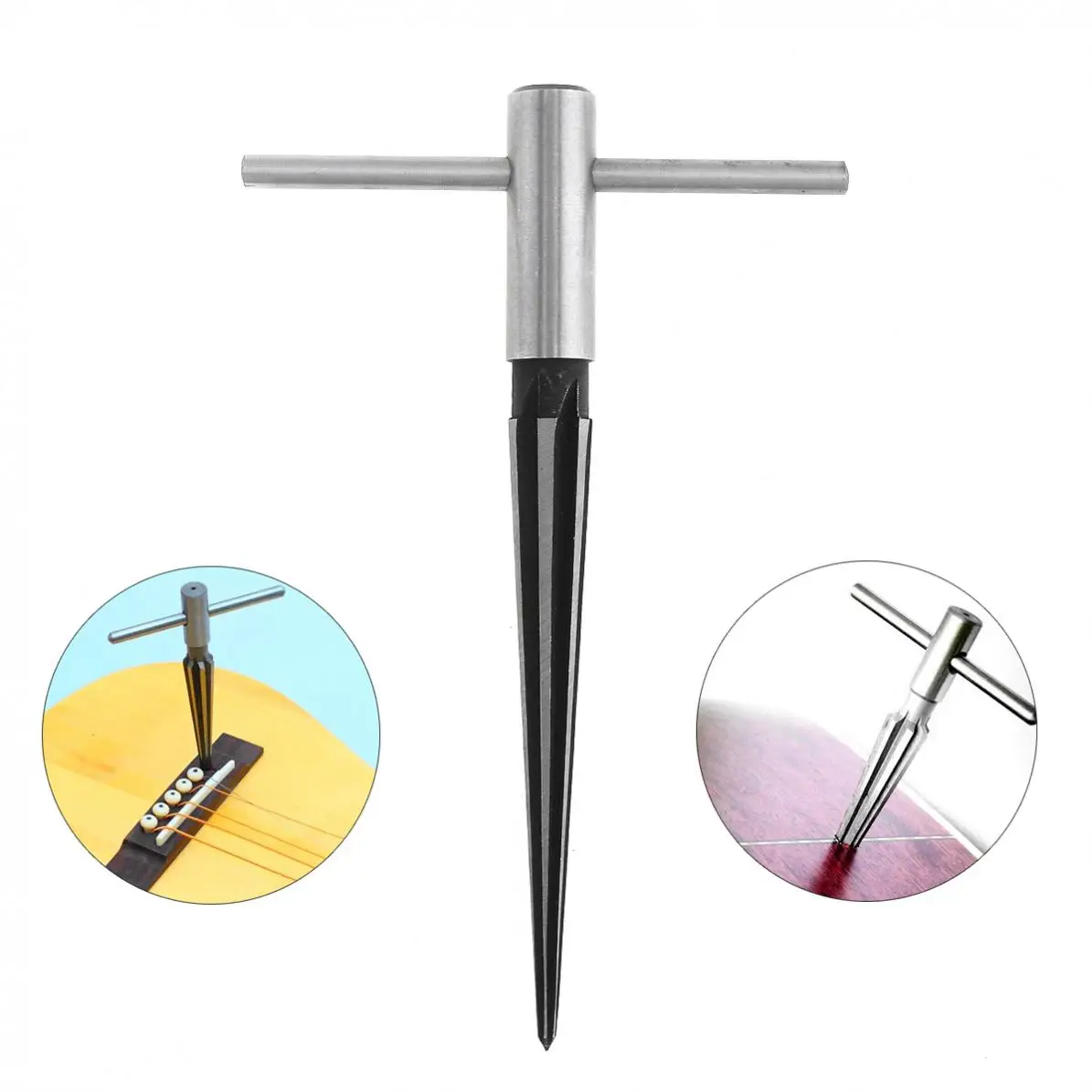 3-13mm Bridge Pin Hole Reamer Tapered 5-degree 6 Fluted Acoustic Guitar Woodworker DIY Pickup Tuning Peg Luthier Tool | Спорт и