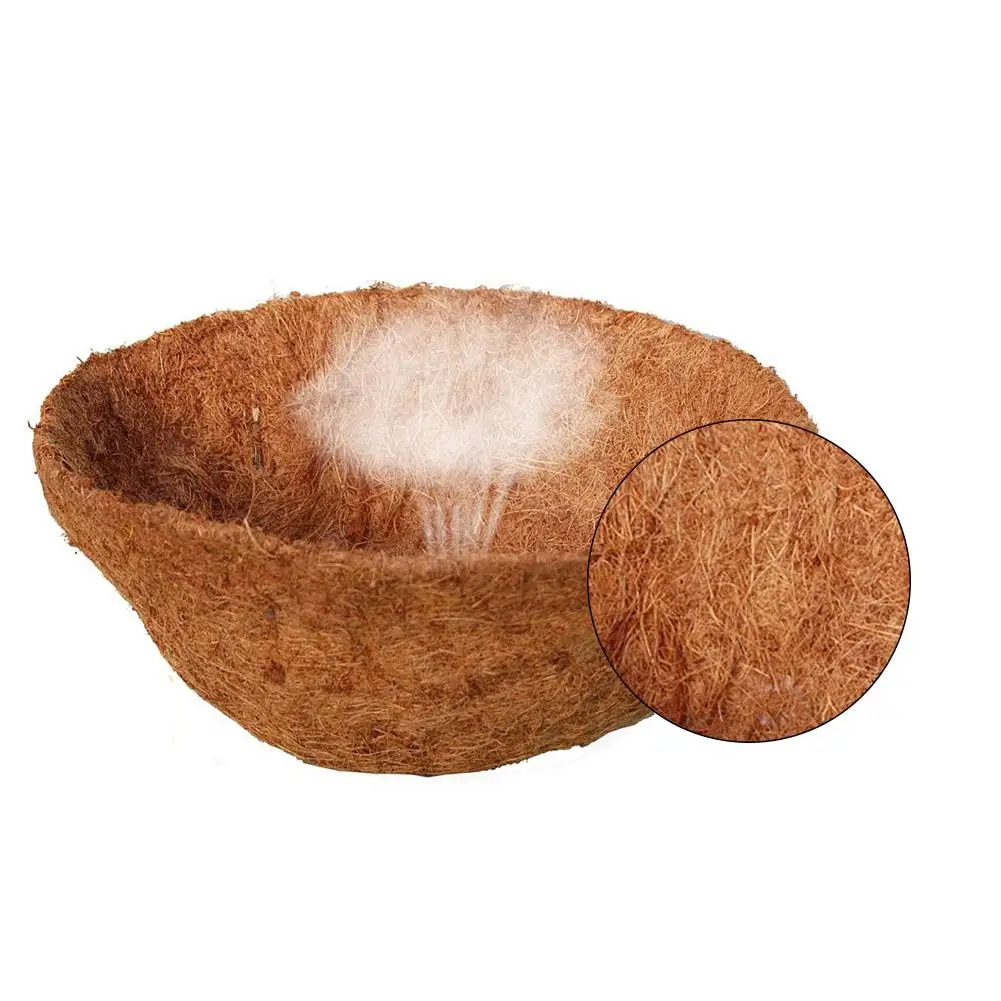AUGKUN 1 шт. 1 шт., Настенная Корзина круглой формы, кокосовое волокно, сменный вкладыш, подвесная подкладка в корзину для сада, цветочный горшок